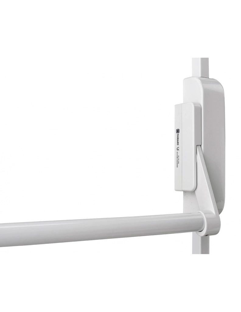 Serratura maniglione antipanico triplice 3 punti alto e basso reversibile laccata bianca porta max 1150 mm - THIRARD