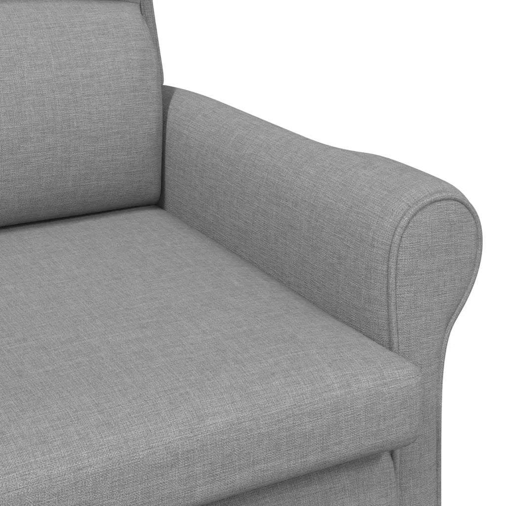 Poltrona-Divano Sedia-Poltroncina Grigio chiaro Tessuto 428568