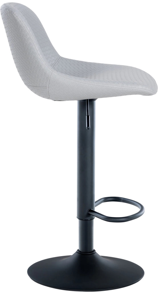 Sgabello da bar 2er Loft grigio,Finta pelle