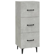 Credenza | Madia | Buffet da pranzo | Armadio da pranzo Grigio Cemento 34,5x34x90 cm in Legno Multistrato