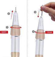 Macchina a viti elettrica - Manopola silenziosa a mano - Accessorio per foro a viti in bianco e oro.