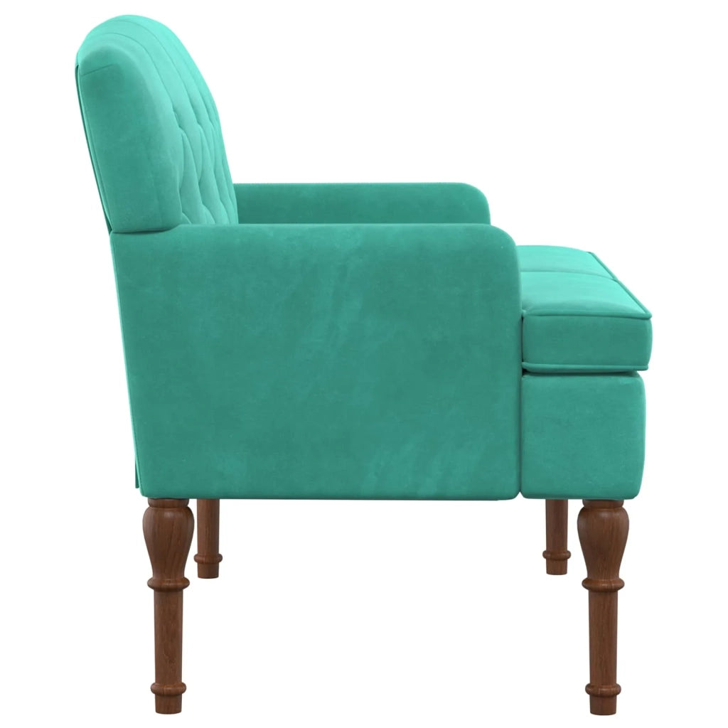 Loveseat con bottoni imbottiti Turchese 111 x 65 x 79 cm 42041853