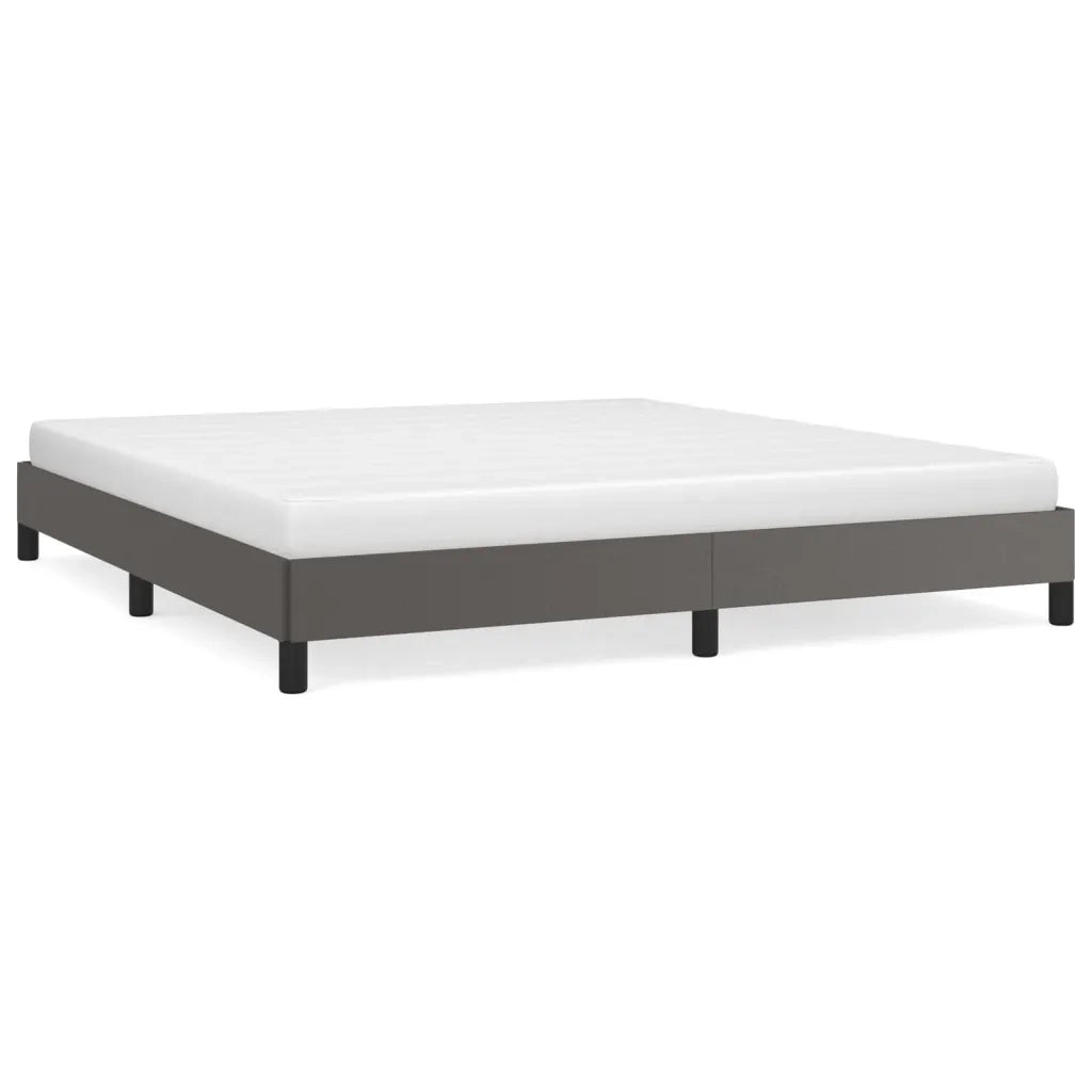 Giroletto-Struttura Letto Grigio 160x200 cm in Similpelle 124061