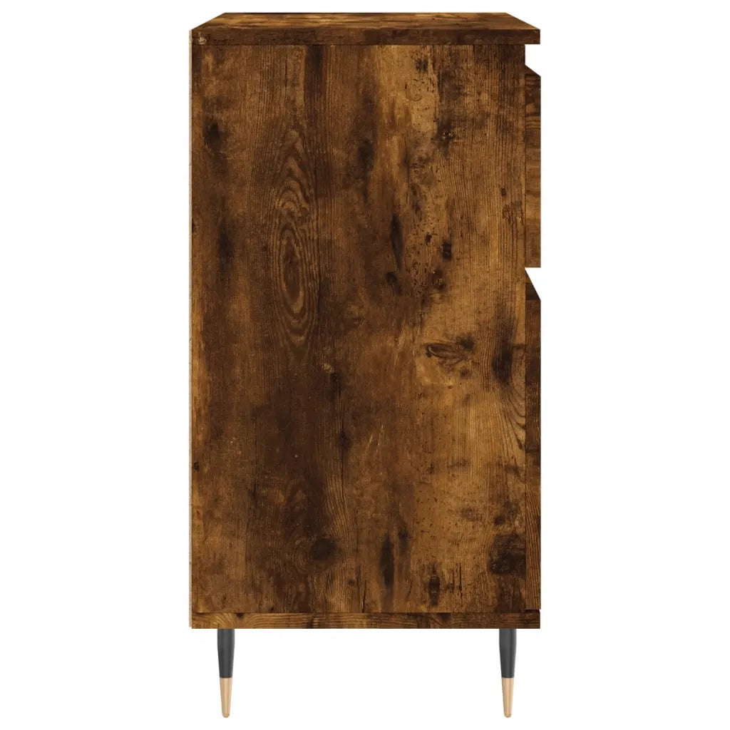 Credenza Rovere Fumo 60x35x70 cm in Legno Multistrato 831113