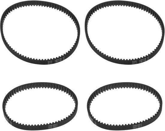 Set di cinghie di trasmissione per aspirapolvere - Compatibile con Bissell ProHeat 2X Revolution Pet Pro - 4 pezzi - Cinghie in gomma resistenti - Lunga durata - Cinghie di sostituzione per aspirapolvere