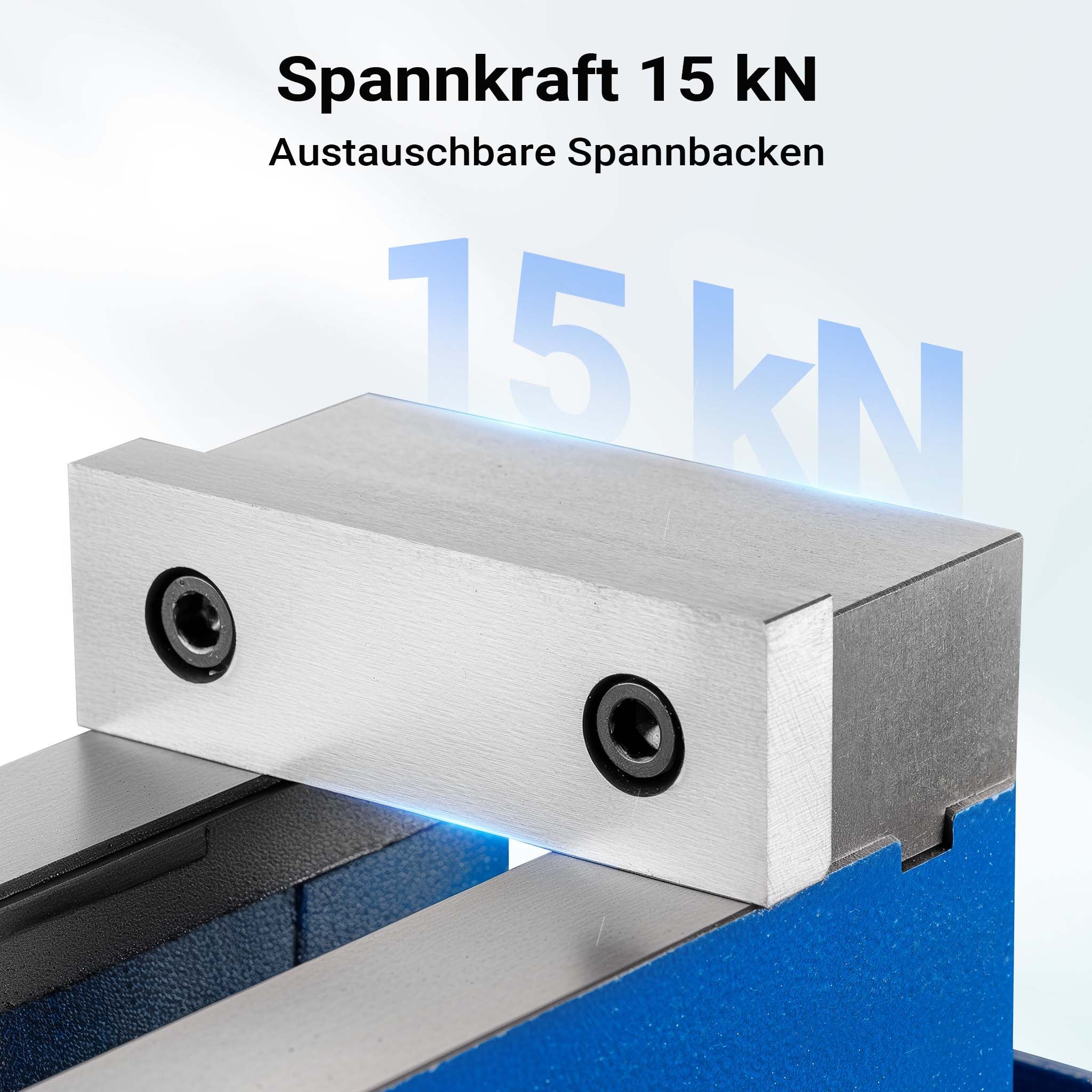 Morsa di precisione per macchinari 100 mm con base girevole Per lavori precisi Da banco