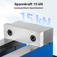 Morsa di precisione per macchinari 100 mm con base girevole Per lavori precisi Da banco