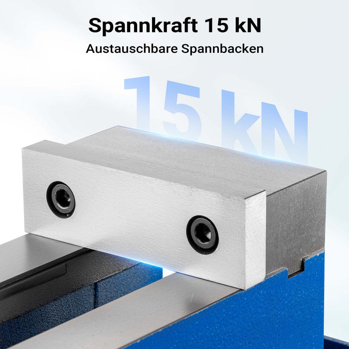 Morsa di precisione per macchinari 100 mm con base girevole Per lavori precisi Da banco