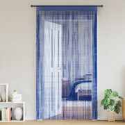 Tende a Filo 2 pz 100x250 cm Blu 132406
