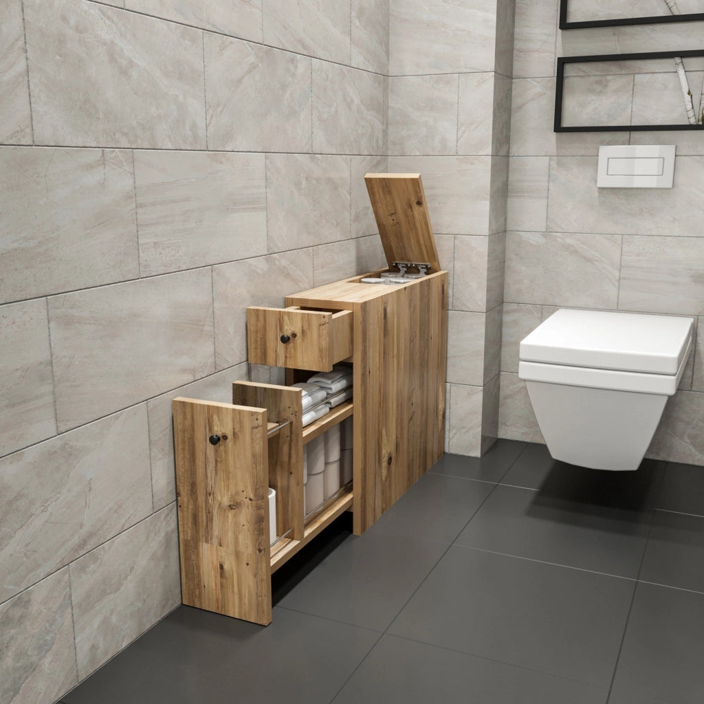 Mobiletto in legno "Calencia" - 20 x 60 x 55 cm - Marrone