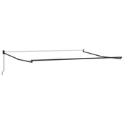 vidaXL Tenda Retrattile Antracite e Bianca 5x3 m Tessuto e Alluminio