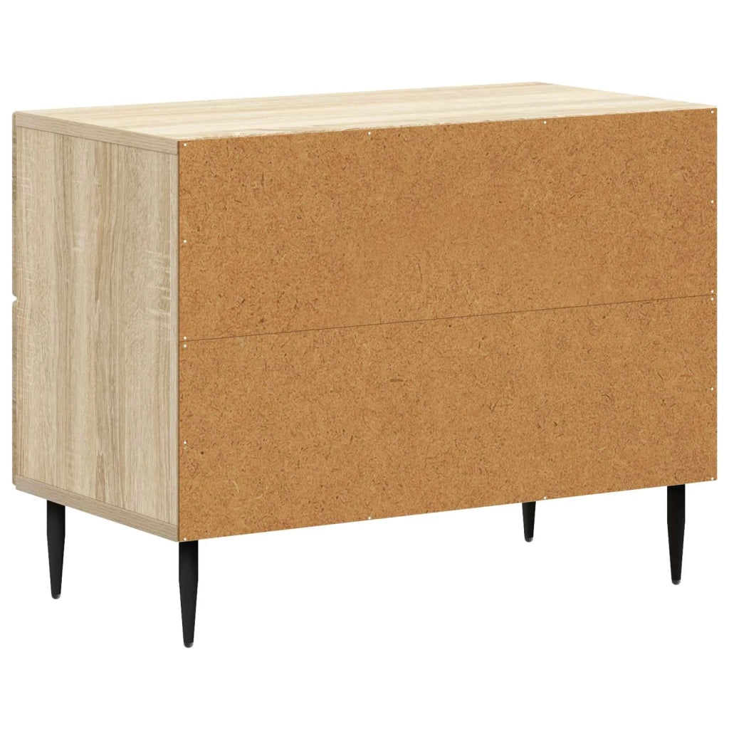Comodino | Armadio da Notte | Mobiletto da notte con cassetto Rovere Sonoma 62 x 34,5 x 47,5 cm