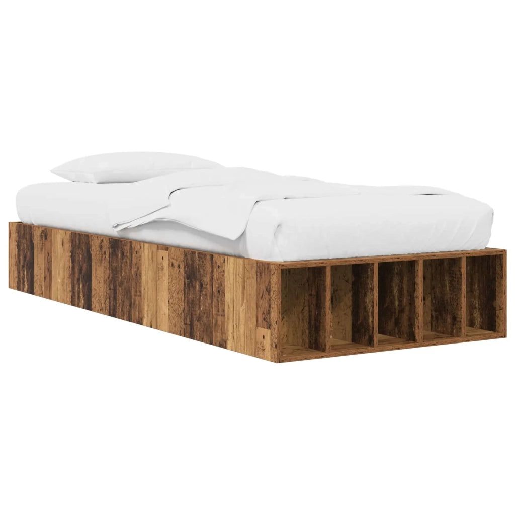 Telaio del letto con storage Legno antico 80 x 200 cm 3429560