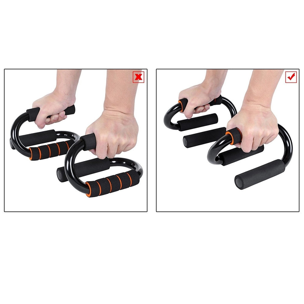 Trade Shop - Maniglie Push Up Per Flessioni Pettorali Spalle Palestra Fitness Stand Bar -