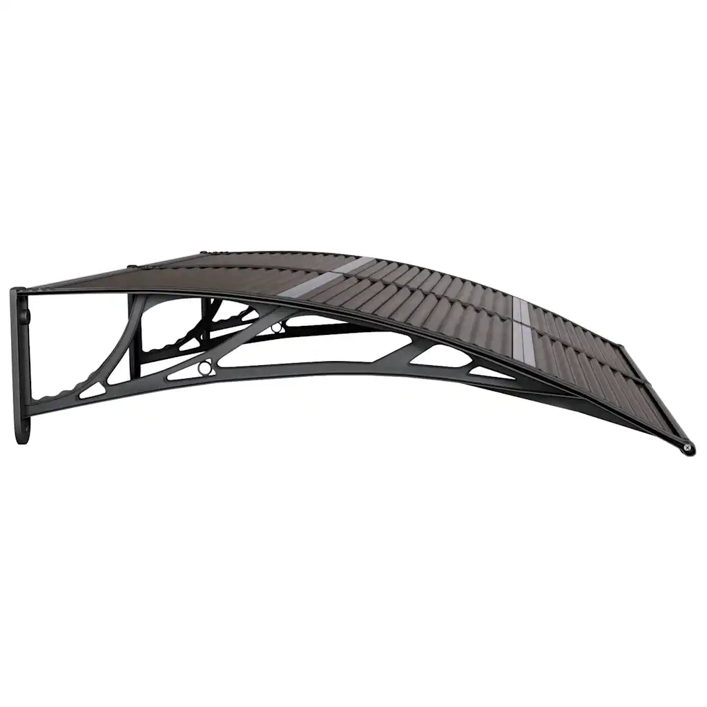 Tettoia per Porta Nera 150x100 cm Policarbonato CFW9751592