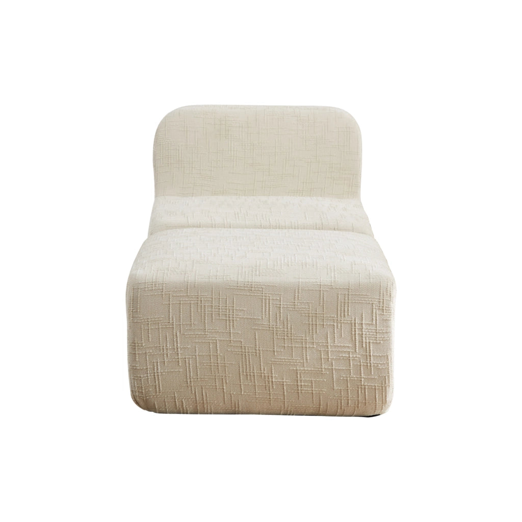 Poltrona reclinabile, poltrona modulare, tessuto chenille, schiuma ad alta elasticit¨¤ 30D, beige