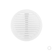 GRIGLIA TONDA IN METALLO CON MOLLE E RETE D.125-160 MM- Alluminio Bianco- FIRST- pezzi 1