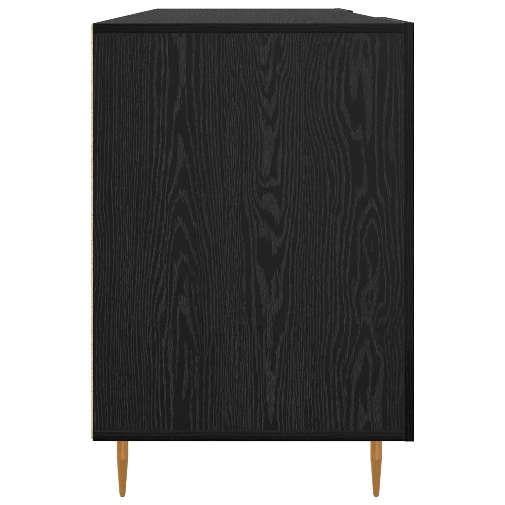 Scrivania Rovere nero 140 x 50 x 75 cm Legno multistrato