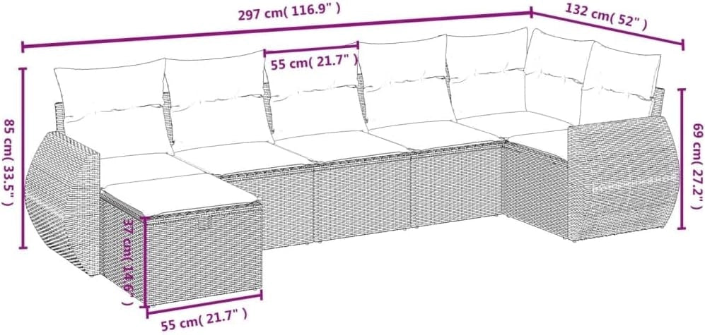 3264121 - Set da pranzo da giardino in rattan sintetico nero, set tavolo e sedie da giardino, tavolo da terrazza e sedie, set da giardino, mobili da giardino