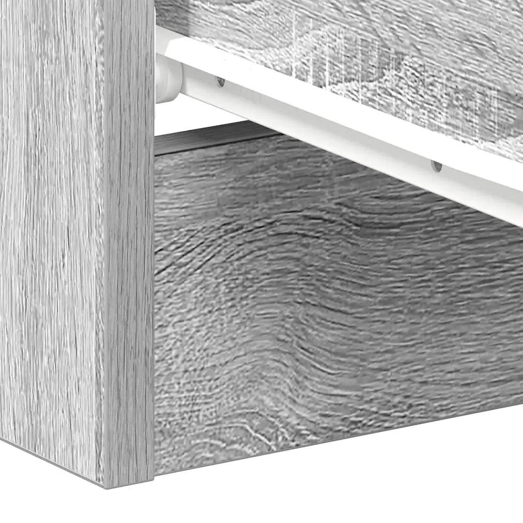 Comodino | Armadio da Notte | Mobiletto da notte Grigio Sonoma 38x35x56 cm in Legno Multistrato
