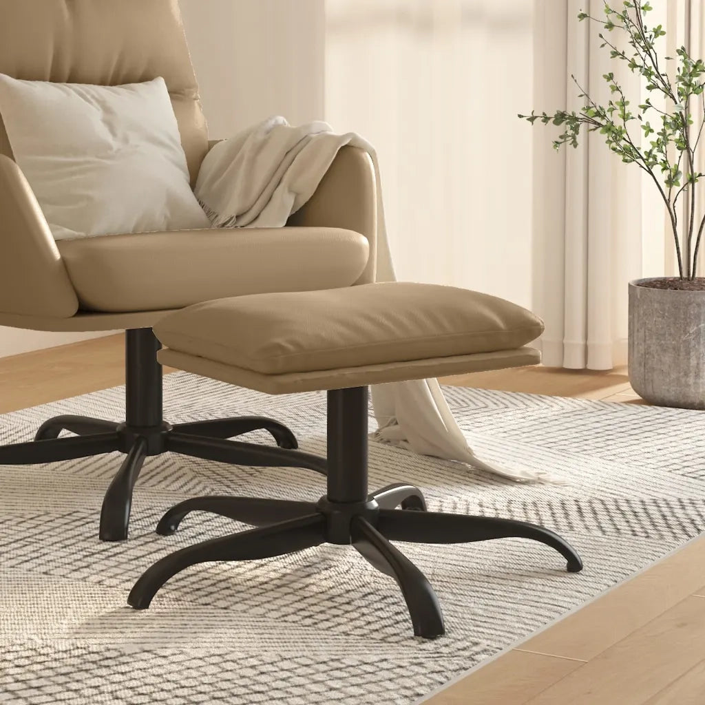 Poggiapiedi Capuccino 60x60x39 cm in Similpelle cod mxl 63817