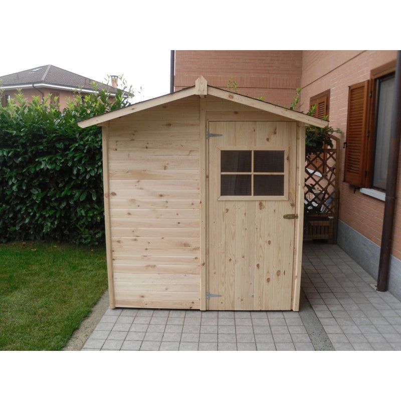 Casetta da giardino in legno da esterno con Pavimento, perline spessore 16mm  mod. C120 - 100001