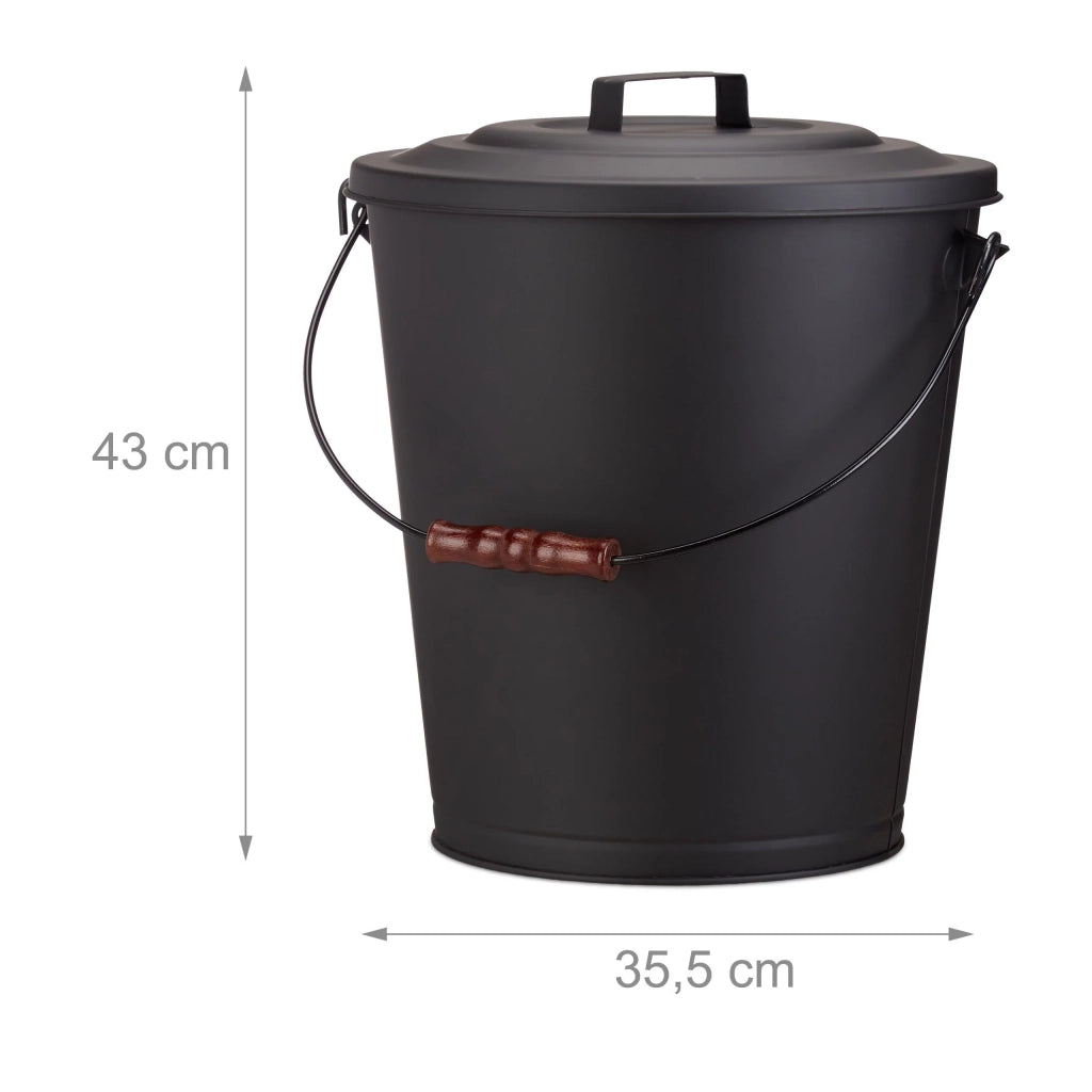 Contenitore per cenere da cucina con coperchio in acciaio 13_0002311