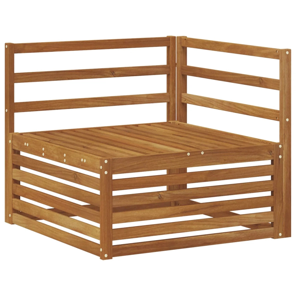 Set di divani da esterno 5 pz Naturale Legno di Acacia Massello 3383357