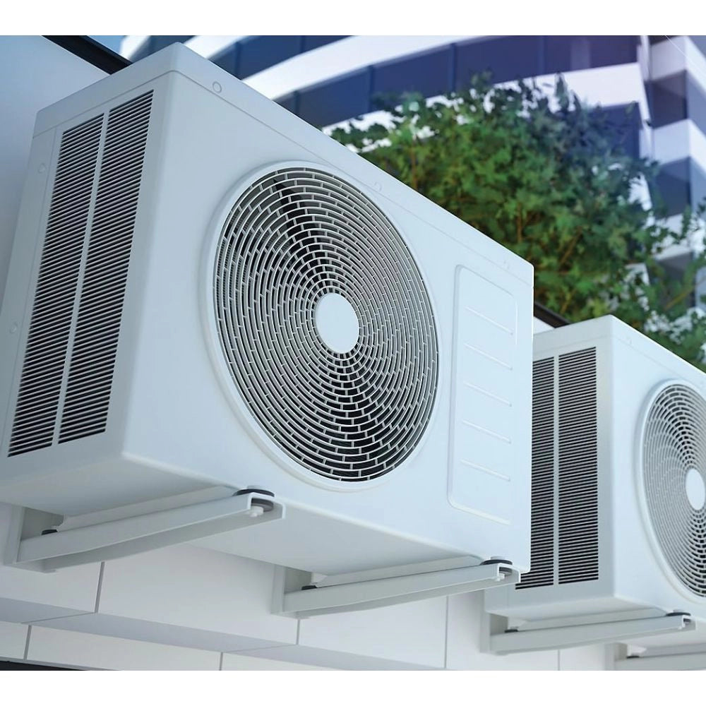 Staffa mensola condizionatore climatizzatore unità esterna 80x42x35 bianca kg 120