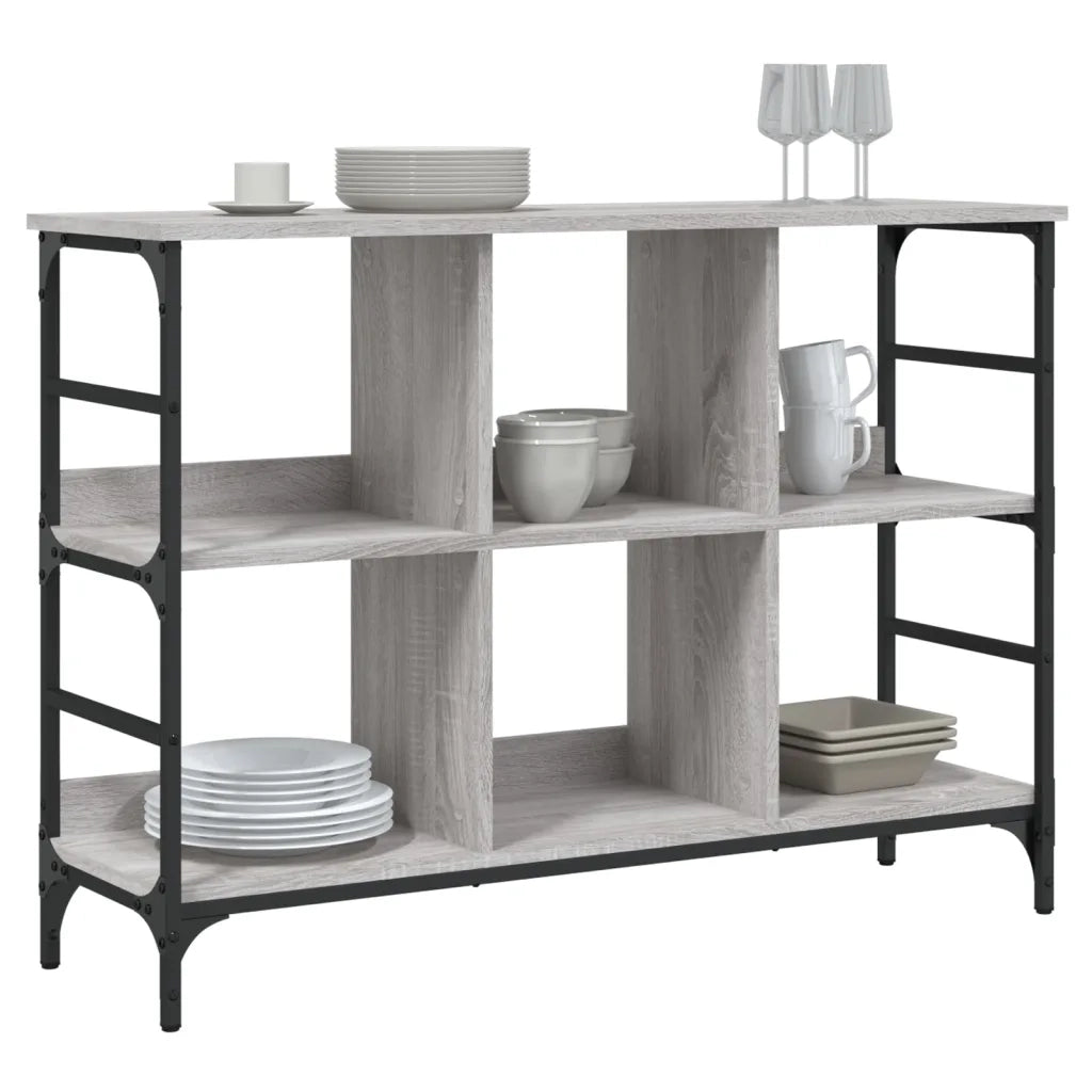 Credenza Grigio Sonoma 102x32x73,5 cm in Legno Multistrato 837725