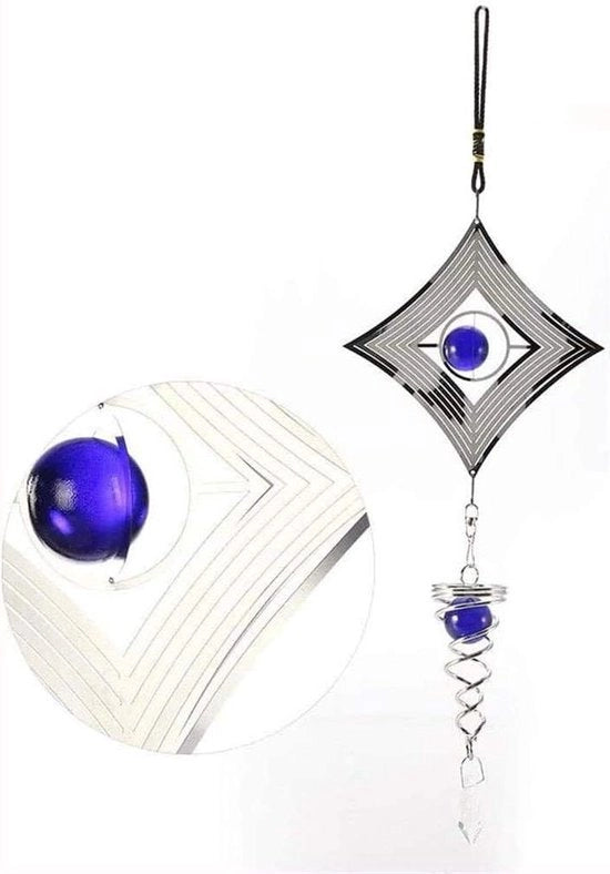 Decorazione a Vela Rotante a Sospensione per Esterno - Ornamento per Casa, Giardino, Finestra, Ufficio - Regalo per Amici e Familiari - Forma a Ruota.