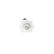 Punto luce led da incasso 3w quadrato 3000k luce calda
