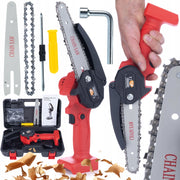 Motosega Elettrica a Batteria Rosfix Red Piranha RP21V – 1200W, Guida e Catena 6" | Alta Precisione e Sicurezza