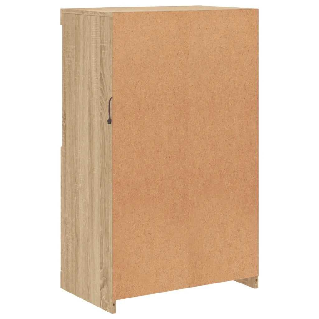 Credenza | Madia | Buffet da pranzo | Armadio da pranzo con Luci LED Rovere Sonoma 60,5x37x100 cm