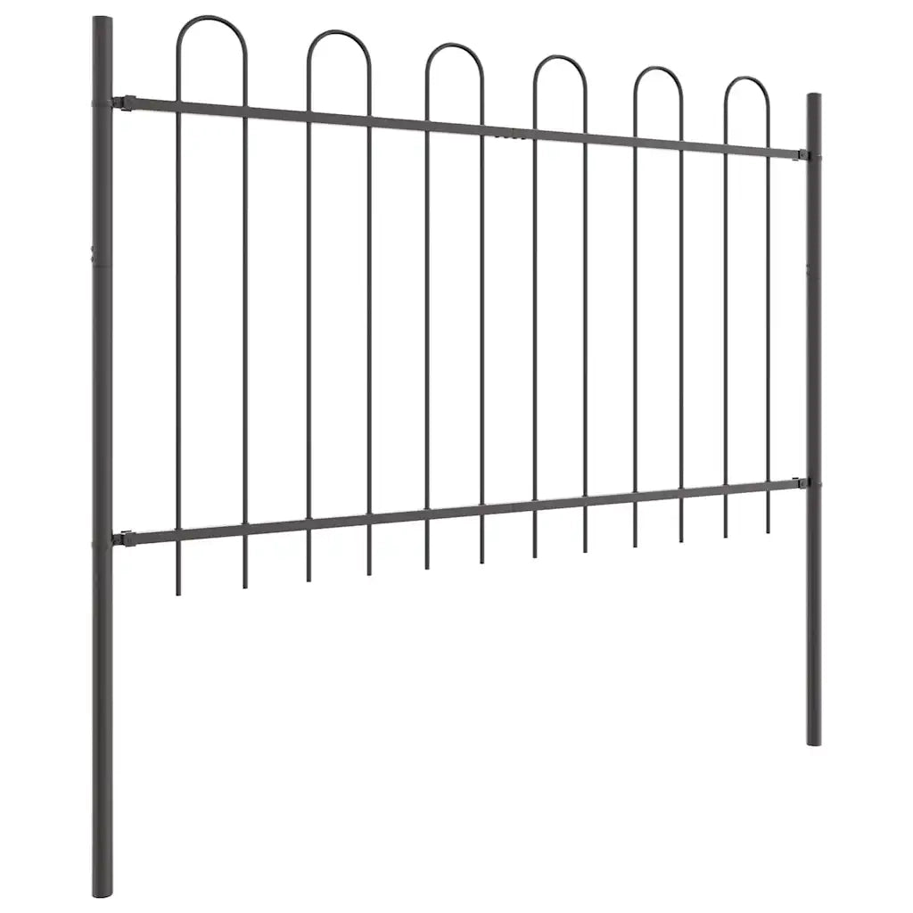 Recinzione per Giardino BOXTEL 7 pz 11,9 x 1 m Grigio 3334135