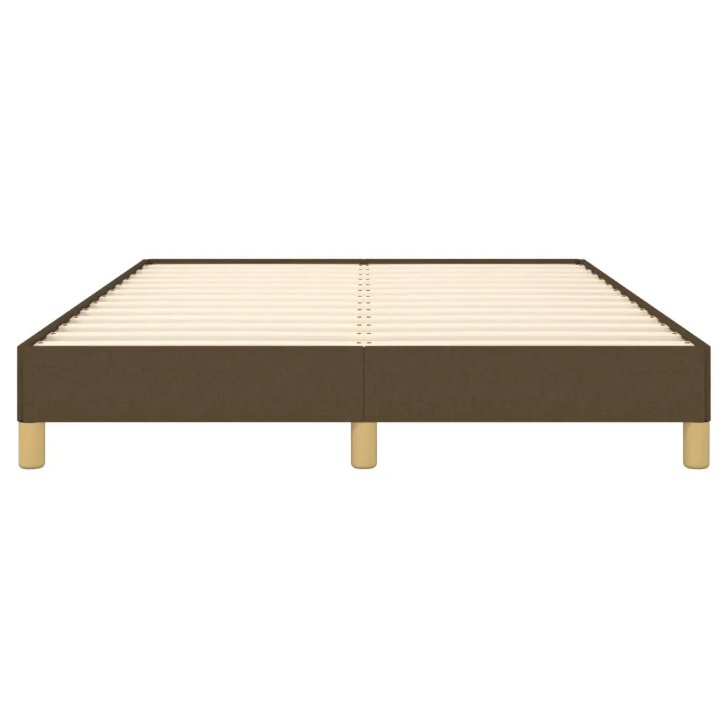 Giroletto senza Materasso Marrone Scuro 140x200 cm Tessuto 346821