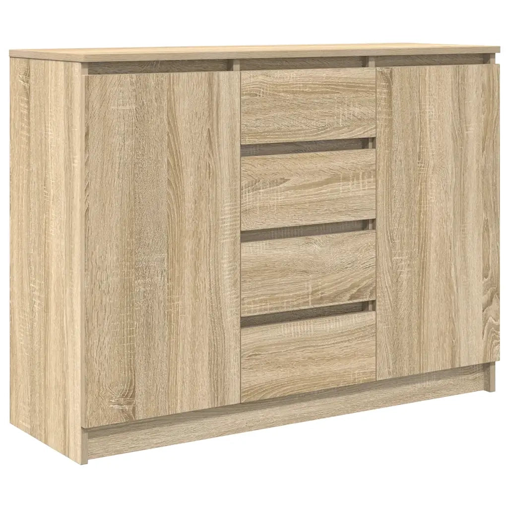 Credenza con Cassetti Rovere Sonoma 100,5x35x76cm in Truciolato 3328446