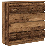 Credenza | Madia | Buffet da pranzo | Armadio da pranzo Legno Antico 100x35x99 cm in Legno Multistrato