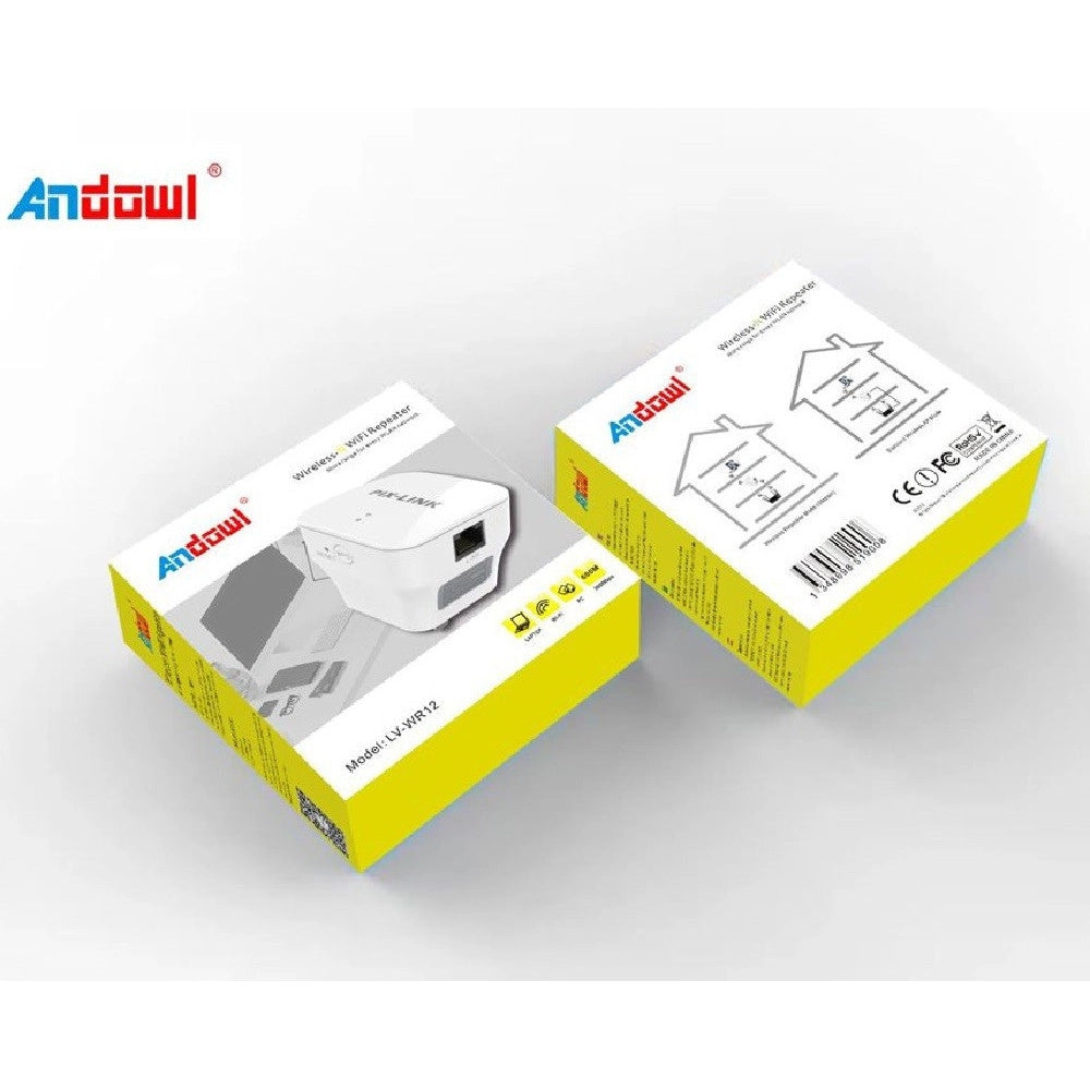 Trade Shop - Ripetitore Di Segnale Wifi Wireless-n 300mbps Senza Fili Compatto Wps Lv-wr12 -