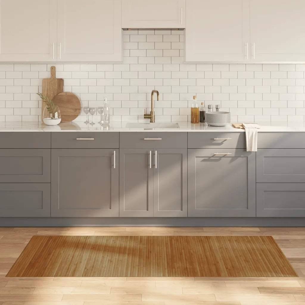 Tappeto Rettangolare Marrone 80x200 cm in BambÃ¹