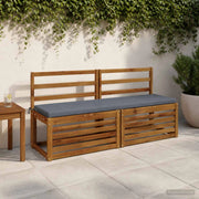 Cuscini per Panchina a 2 Pezzi SOEST 2 pz 100% Poliestere Blu 949033