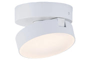 Faretto soffitto rotondo bianco orientabile LED 6,8W Lutec