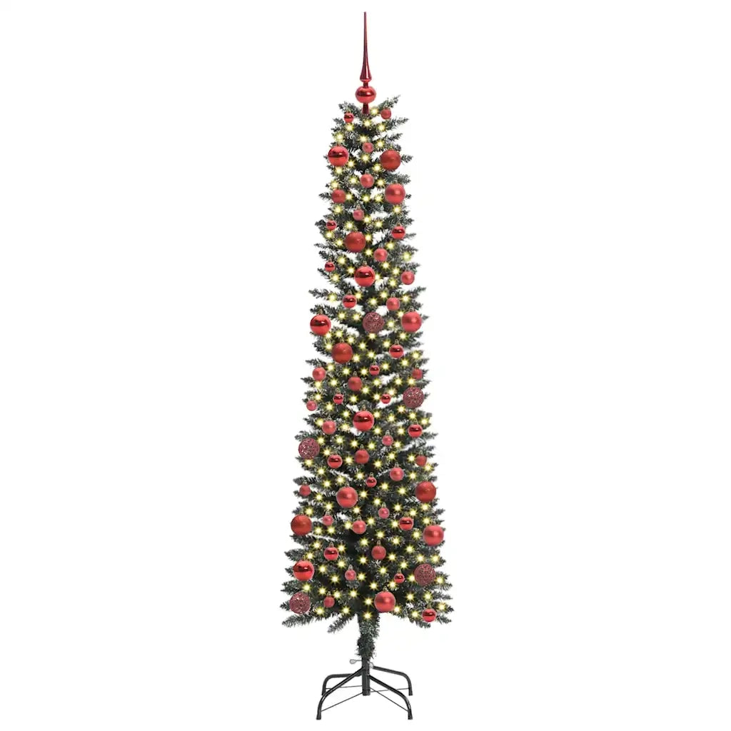 Albero di Natale Artificiale-Albero Natalizio con 300 LED Verde 180 cm 517075