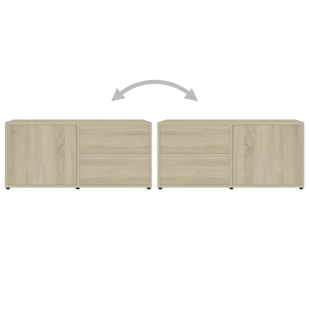 Mobile Porta TV Rovere Sonoma 80x34x36 cm in Truciolato cod mxl 5579
