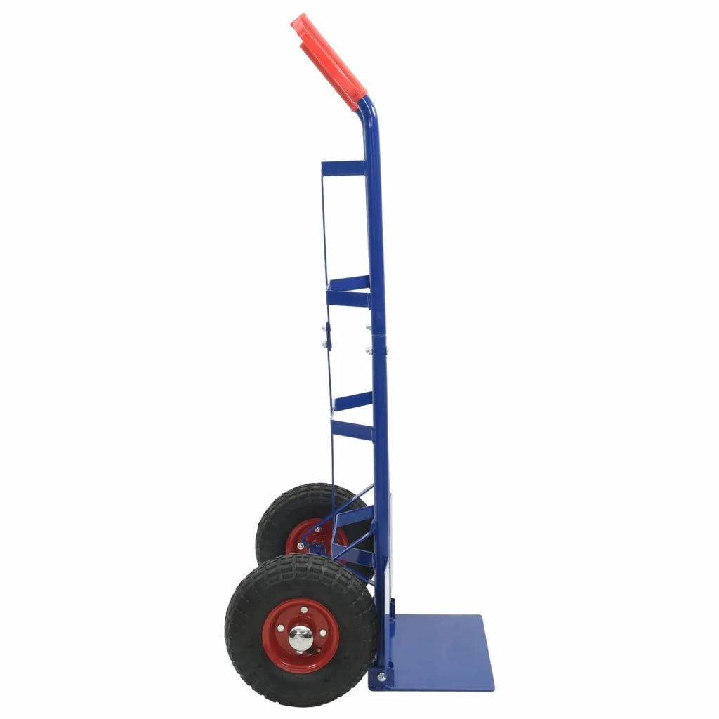 Carrello Pieghevole Estensibile Blu e Rosso 57 x 46 x 113 cm CFW1777919