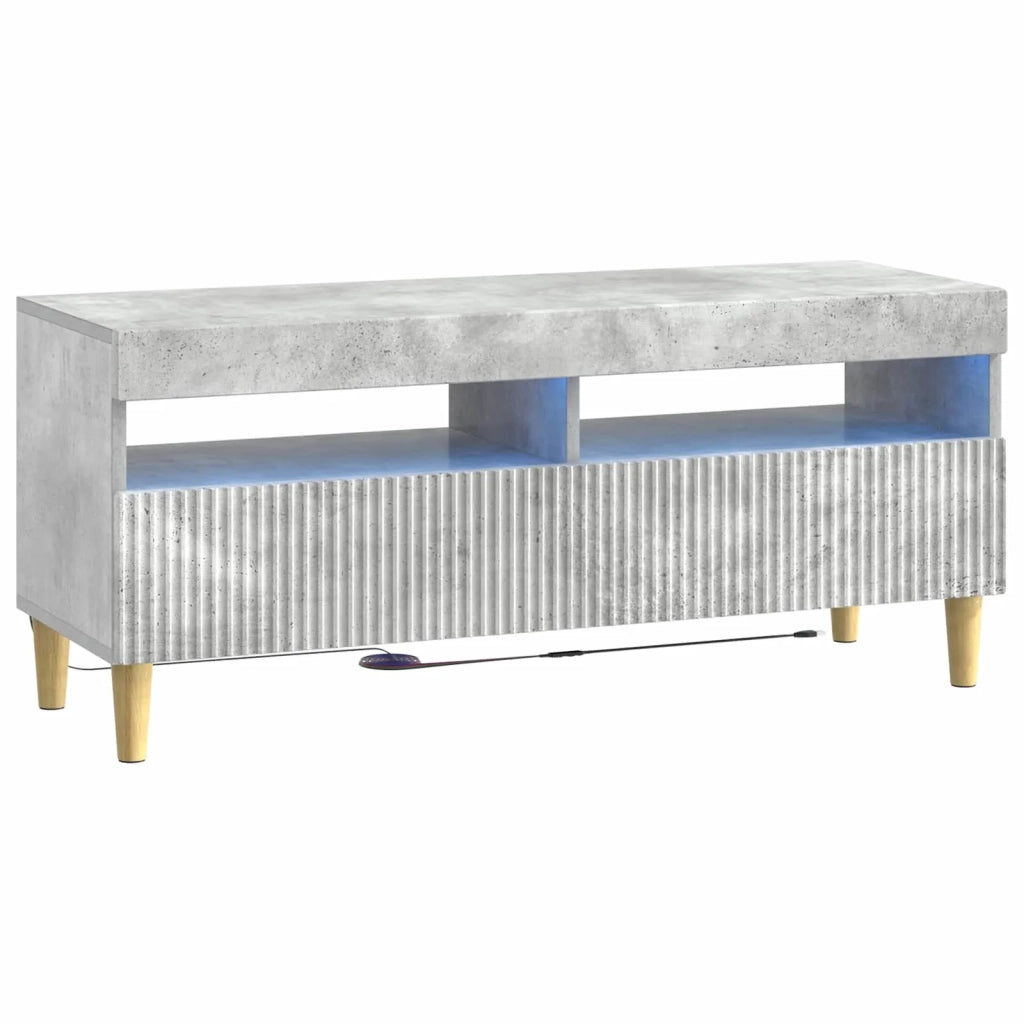 Mobile TV LED a 5 pezzi Grigio Cemento Legno ingegnerizzato 3416598