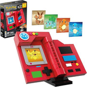MEGA Pokemon - Pokedex della regione di Kanto, Set da Costruire con 322 Pezzi, Display, Dettagli Luminosi e 5 Carte lent