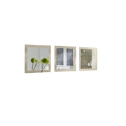 Set di 3 specchi MALMO colore sonoma 60x60x3