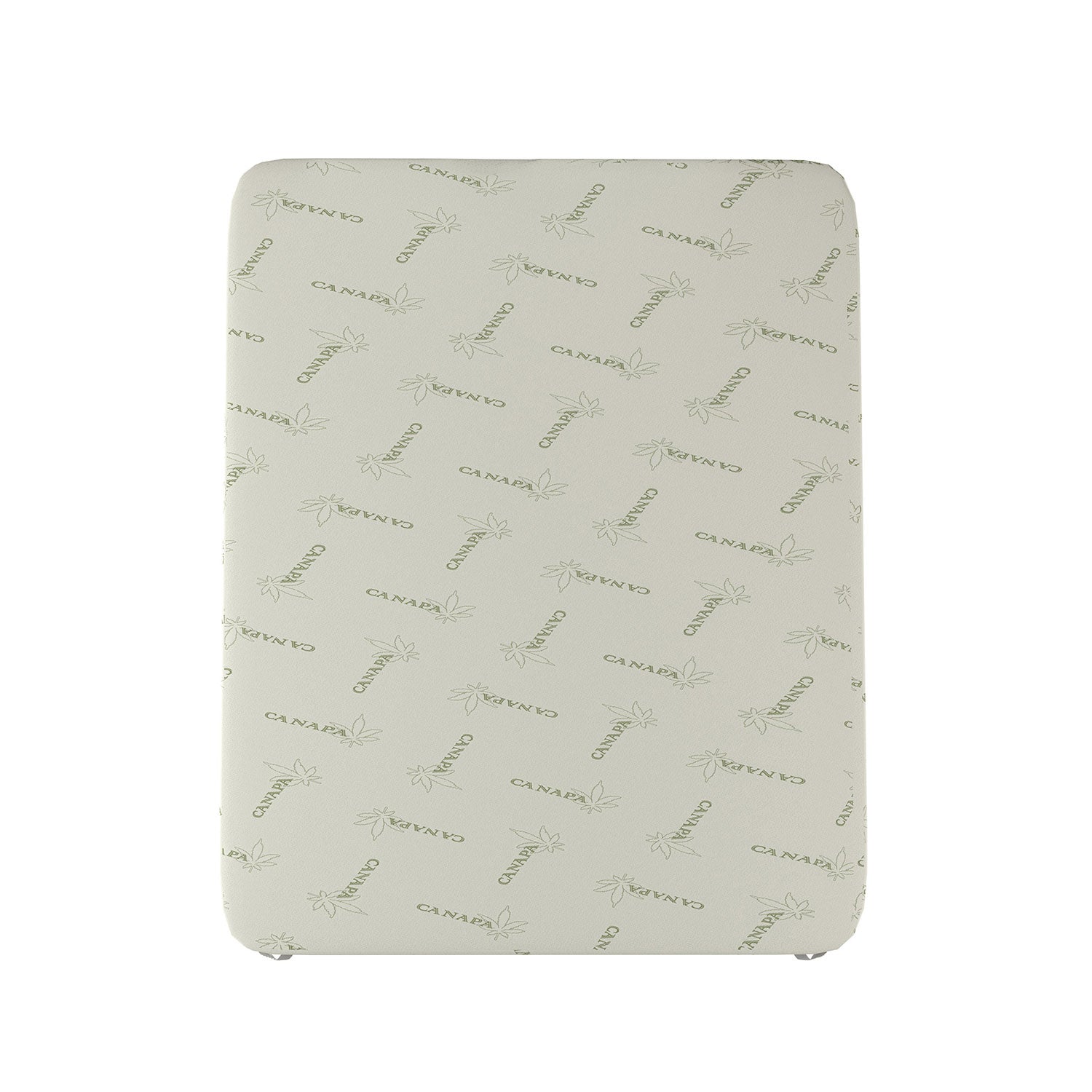 Topper Memory Con Fodera Matrimoniale 160x190 cm in Poliestere e Canapa Bianco