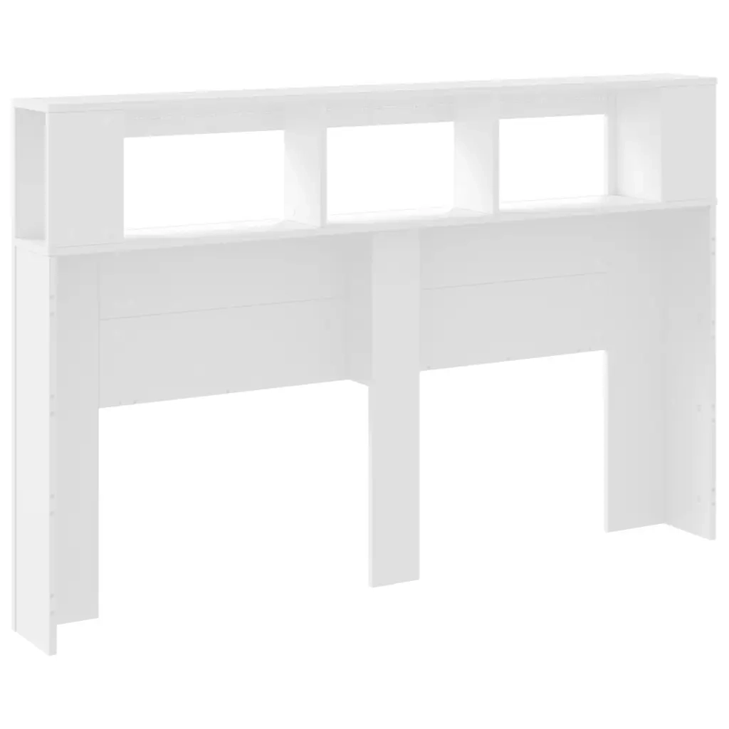 Testiera LED Bianca 160x18,5x103,5 cm Legno Multistrato 837351